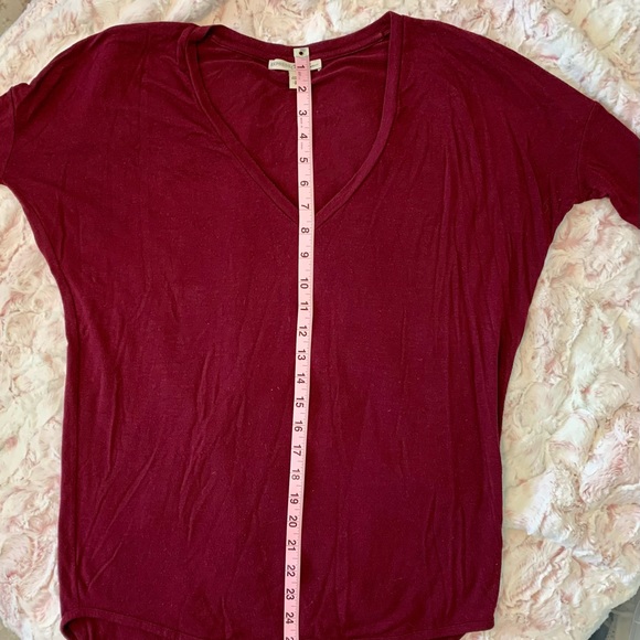 Maroon Express One-Eleven v neck tee - Picture 6 of 9